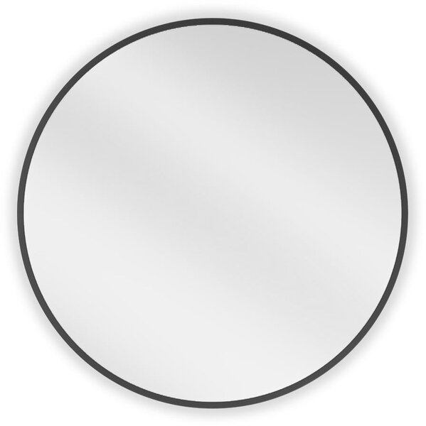 Mexen Loft lustro łazienkowe okragłe 60 cm, rama czarna - 9850-060-060-000-70