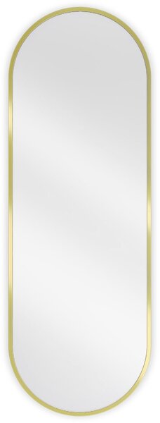 Mexen Loft lustro łazienkowe owalne 100 x 35 cm, rama złota - 9851-100-035-000-50