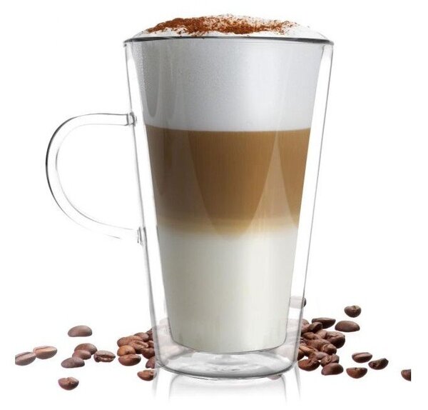Szklanka z podwójną ścianką Vialli Design Amo Latte, 320 ml