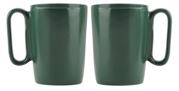 Ciemnozielone kamionkowe kubki zestaw 2 szt. 250 ml Fuori – Vialli Design