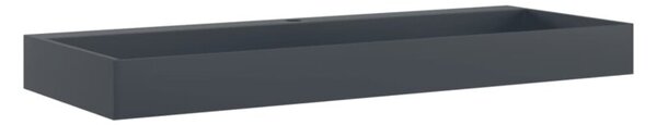 Umywalka, 120x46x11 cm, kompozyt mineralny/marmurowy, antracyt