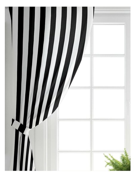 Czarno-białe zasłony zestaw 2 szt. 140x260 cm – Mila Home