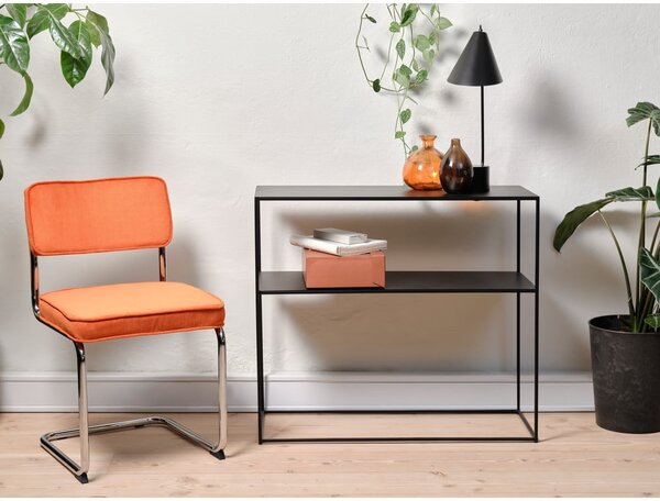 Pomarańczowe sztruksowe krzesło Rupert – Unique Furniture