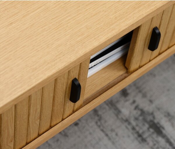 Stolik w dekorze dębu 60x120 cm Nola – Unique Furniture