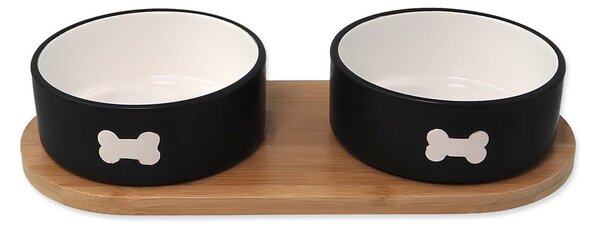 Zestaw ceramicznych misek dla psów ze stojakiem ø 13 cm Dog Fantasy – Plaček Pet Products