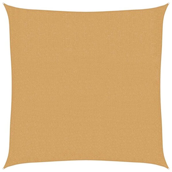 Żagiel przeciwsłoneczny, 160 g/m², piaskowy, 2,5x2,5 m, hdpe