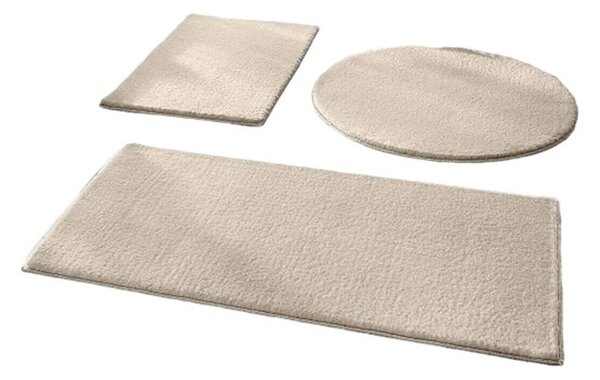 Szarobeżowe dywaniki łazienkowe zestaw 3 szt. 50x90 cm – Mila Home