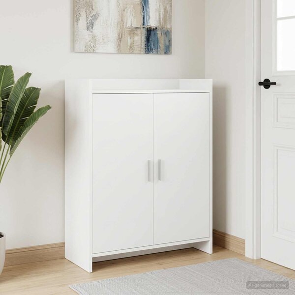 Szafka na buty Biały 73,5 x 36 x 92 cm Drewno inżynieryjne