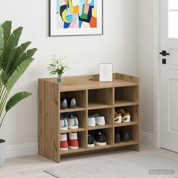 Szafka na buty 85 x 39,5 x 70 cm Drewno inżynieryjne