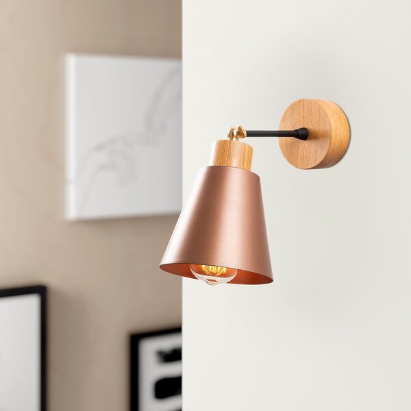 Kinkiet w kolorze miedzi/w naturalnym kolorze ø 14 cm Manavgat – Opviq lights