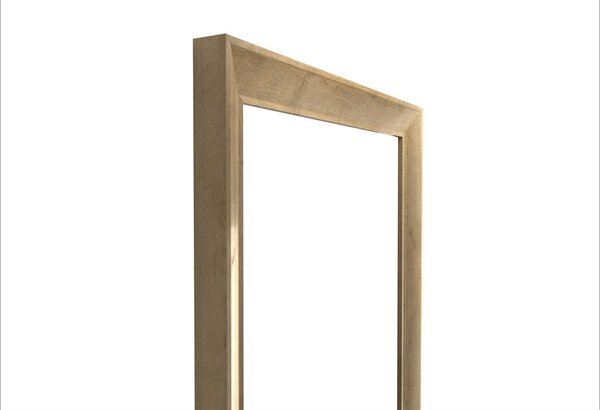Lustro ścienne w brązowej ramie Styler Paris, 47x147 cm