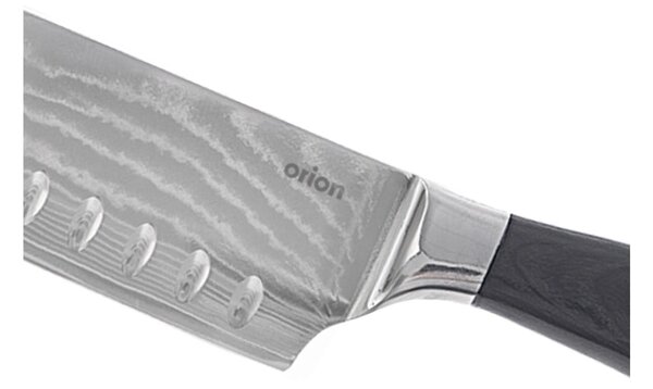 Nóż typu santoku ze stali damasceńskiej – Orion