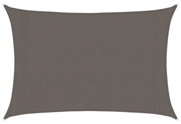 Żagiel przeciwsłoneczny, 160 g/m², antracytowy, 3x4 m, hdpe