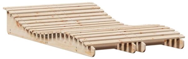 Leżaki, 2 szt., 205x60x31,5 cm, lite drewno sosnowe