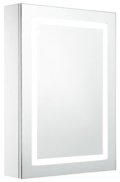 Szafka łazienkowa z lustrem i LED, 50 x 13 x 70 cm