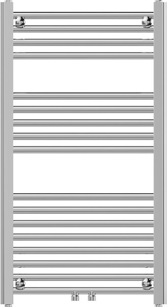 Mexen Mars grzejnik łazienkowy 900 x 500 mm, 292 W, chrom - W110-0900-500-00-01