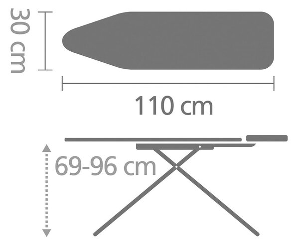 Deska do prasowania Denim Black A – Brabantia