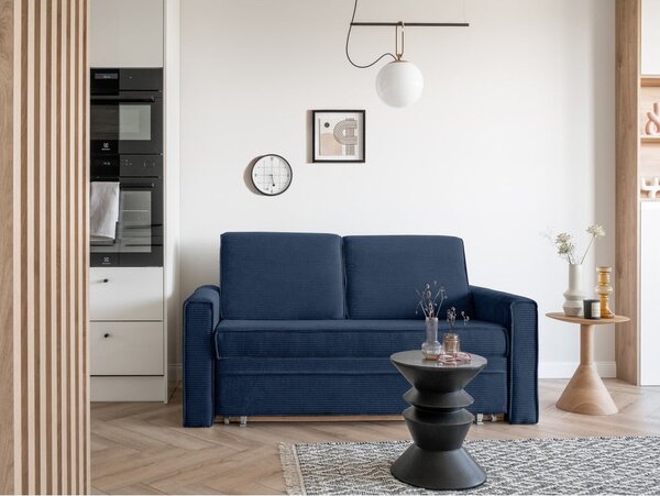 Ciemnoniebieska rozkładana sofa 168 cm Lucky Lucy – Miuform