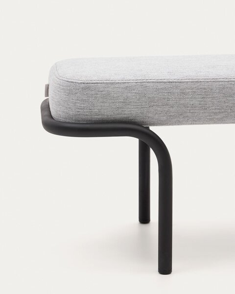 Jasnoszara ławka Compo – Kave Home