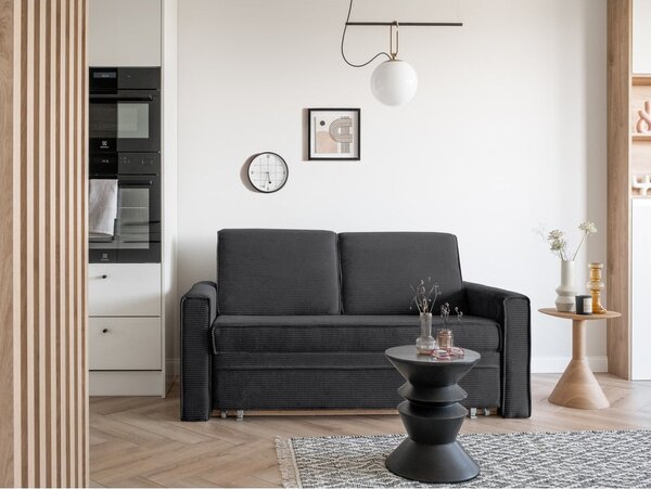 Ciemnoszara rozkładana sofa 168 cm Lucky Lucy – Miuform