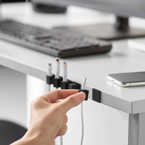 Czarne metalowe organizery zestaw 5 szt. na kable Smart – YAMAZAKI
