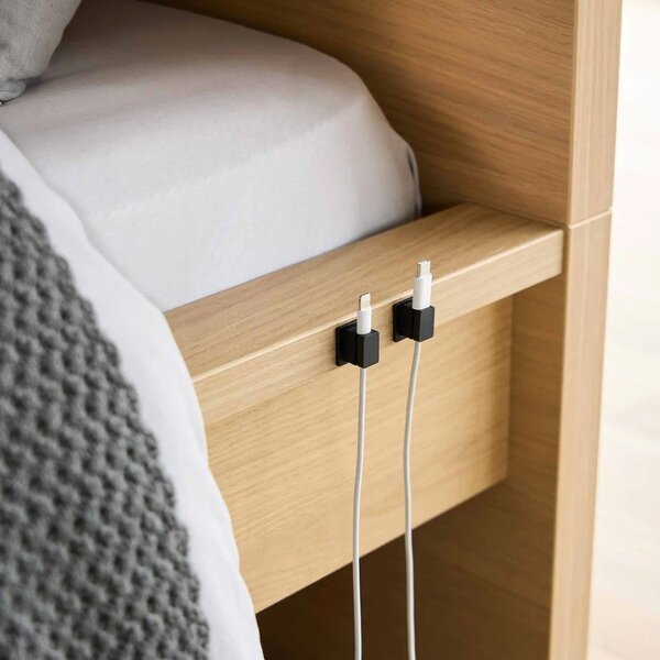 Czarne metalowe organizery zestaw 5 szt. na kable Smart – YAMAZAKI