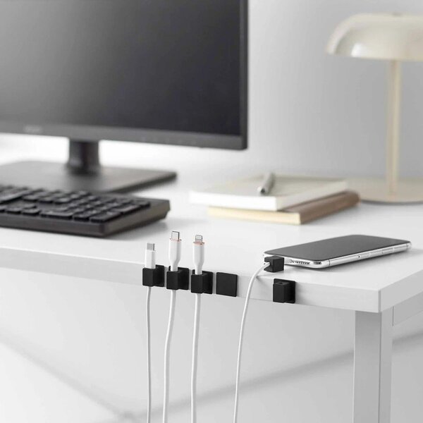 Czarne metalowe organizery zestaw 5 szt. na kable Smart – YAMAZAKI