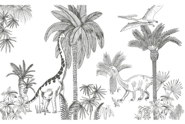 Tapeta dziecięca 400 cm x 248 cm Jurassic Period – Lilipinso