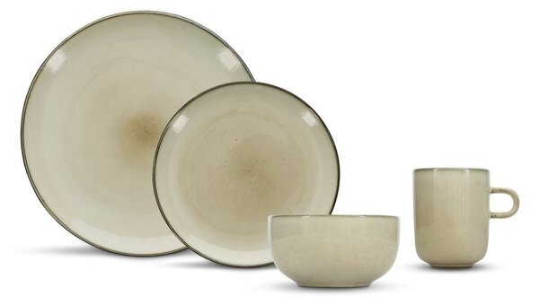 Kamionkowy zestaw talerzy 16 szt. dla 4 osób Meridian – Salt&Pepper