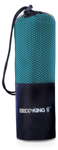 DecoKing - Ręcznik szybkoschnący z mikrofibry Turkusowy EKEA-40x80 cm