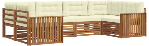 Zestaw mebli ogrodowych z litego drewna akacjowego z poduszkami - nowoczesny i elegancki design