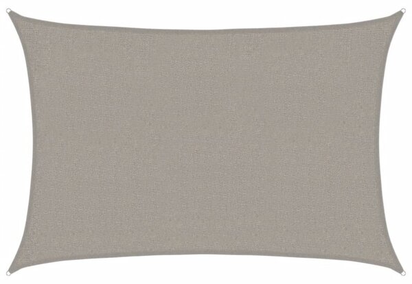 Żagiel przeciwsłoneczny, 160 g/m², jasnoszary, 2x3 m, hdpe