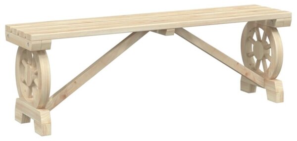 Ławka ogrodowa, 115 cm, lite drewno jodłowe