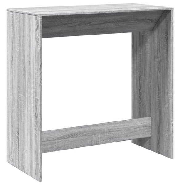 Stolik barowy, szary dąb sonoma, 102x50x103,5 cm