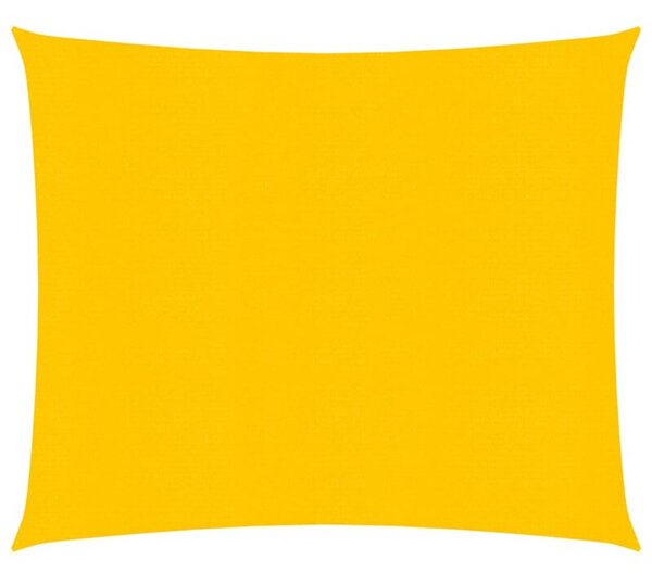 Żagiel przeciwsłoneczny, 160 g/m², żółty, 4x4 m, hdpe