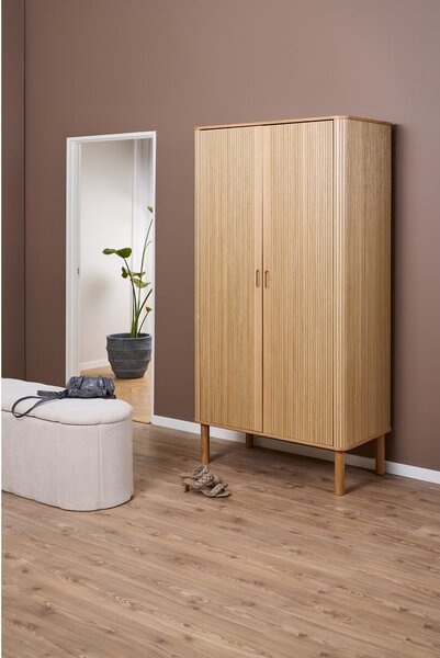 Szafa w dekorze dębu w naturalnym kolorze 100x200x55 cm Langley – Actona