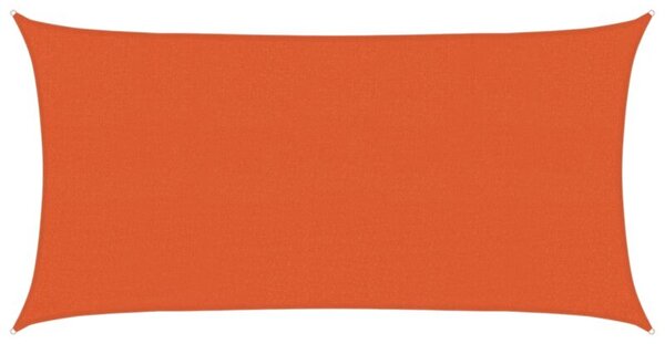 Żagiel przeciwsłoneczny, 160 g/m², pomarańcz, 2,5x4,5 m, hdpe