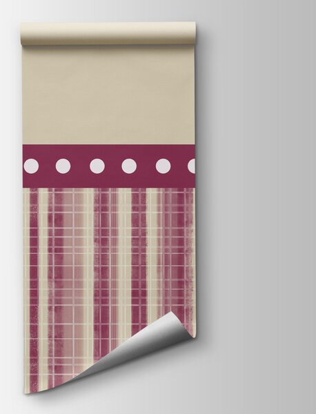 Fototapeta Pasek w czerwone i białe paski, Fototapety Abstrakcja, Popularne Fototapety, t00757v2 - Tapeko.pl