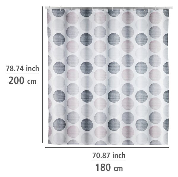 Zasłona prysznicowa 180x200 cm Pastel Dots – Wenko