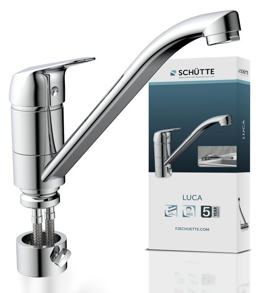 SCHÜTTE LUCA bateria kuchenna okienna, zakres obrotu 360°, chrom