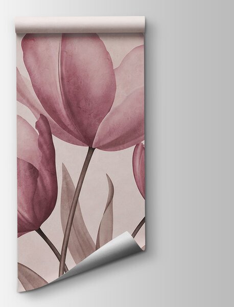 Fototapeta Eleganckie tulipany w delikatnych pastelowych odcieniach, Fototapety Kwiaty, Popularne Fototapety, t00762v2 - Tapeko.pl