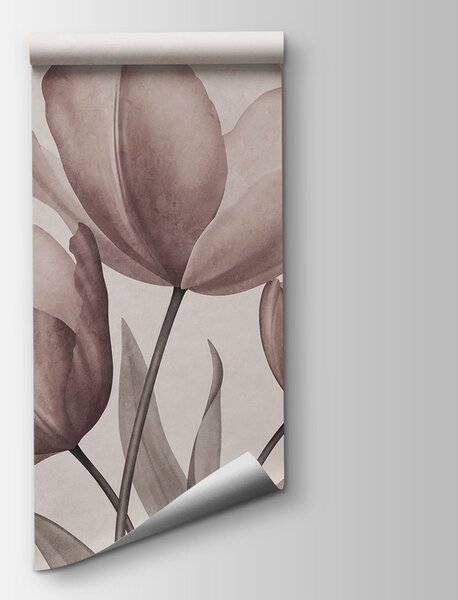 Fototapeta Eleganckie tulipany w delikatnych pastelowych odcieniach, Fototapety Kwiaty, Popularne Fototapety, t00762v3 - Tapeko.pl