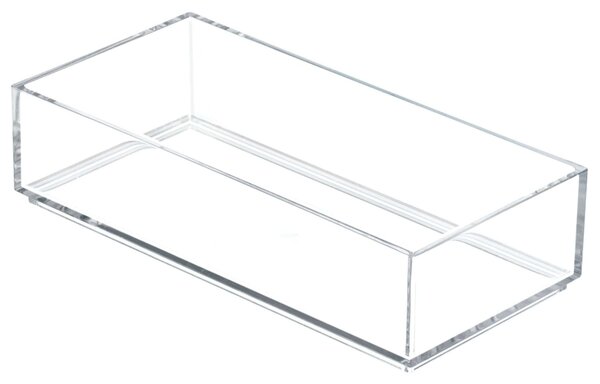 Organizer do szuflady, organizer do makijażu, 10,2 x 20,3 x 5,1 cm, przezroczysty, plastikowy - iDesign | Clarity