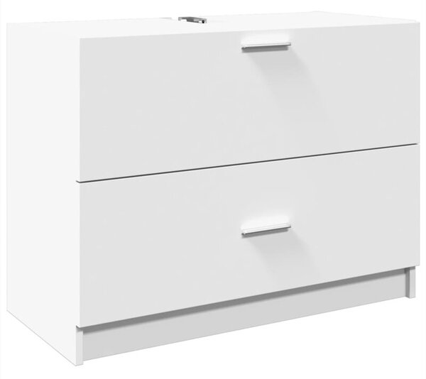 Szafka pod umywalkę, biała 78x37x59 cm, materiał drewnopochodny