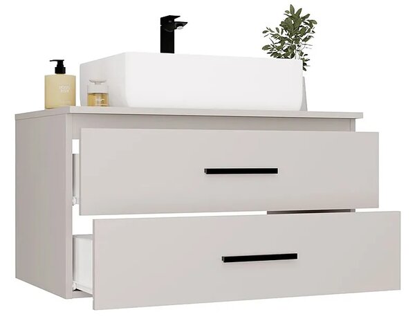 Podwieszana szafka pod umywalkę nablatową kaszmir 80 cm L7-P89