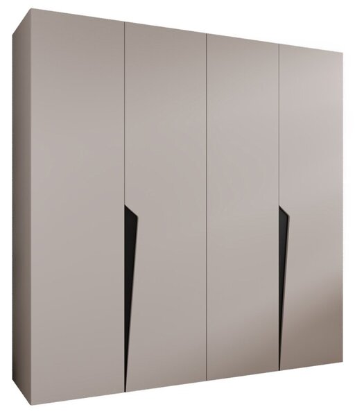 Szafa uchylna otwierana Piano 1 200 wys. 202 cm kaszmir + u. czarny