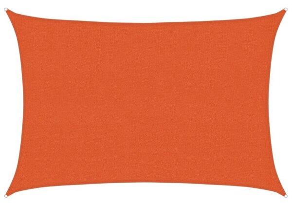 Żagiel przeciwsłoneczny, 160 g/m², pomarańcz, 2,5x3,5 m, hdpe