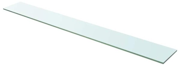 Szklany, bezbarwny panel, 110x15 cm