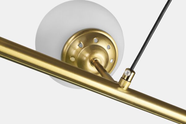 NOWOCZESNA LAMPA WISZĄCA SZCZOTKOWANE ZŁOTO FINO W6