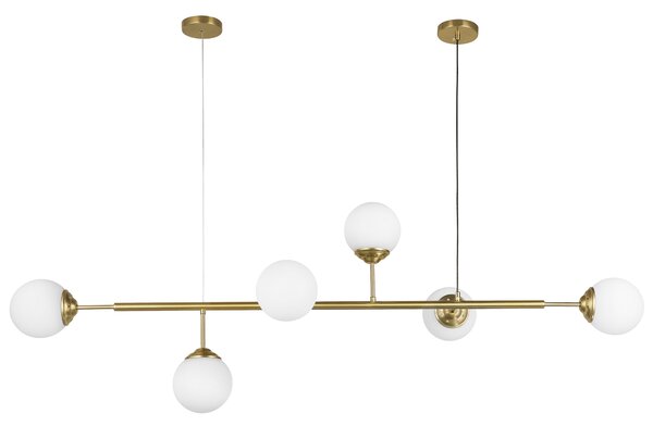 NOWOCZESNA LAMPA WISZĄCA SZCZOTKOWANE ZŁOTO FINO W6